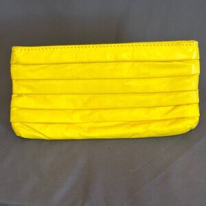 Gianni Bini Purse Clutch Style Pull Open Yellow Color